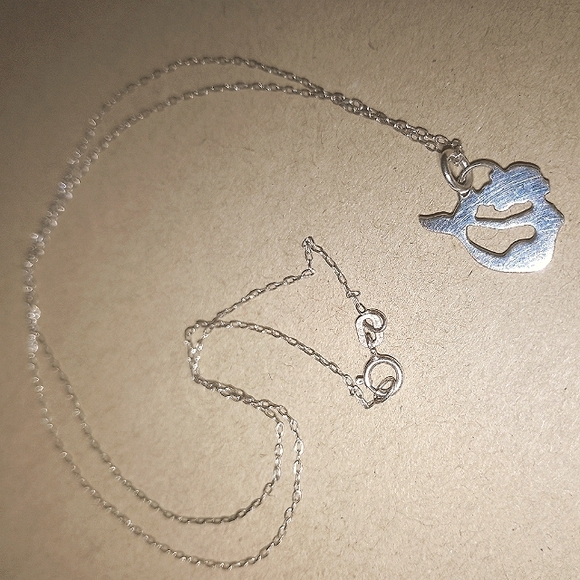 Mermaid 925 sterling silver necklace - Picture 3 of 5